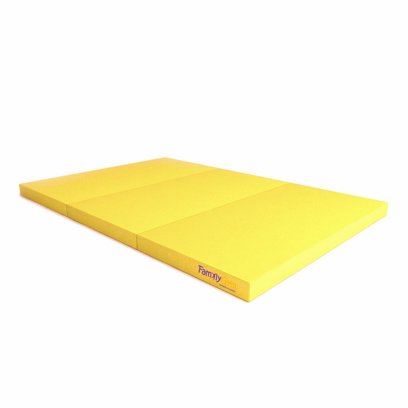 Gym mat foldable (Yellow) 1.5M