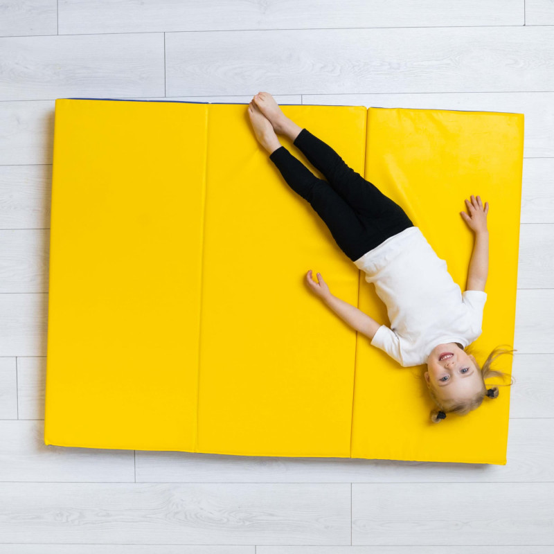 Gym mat foldable (Yellow) 1.5M