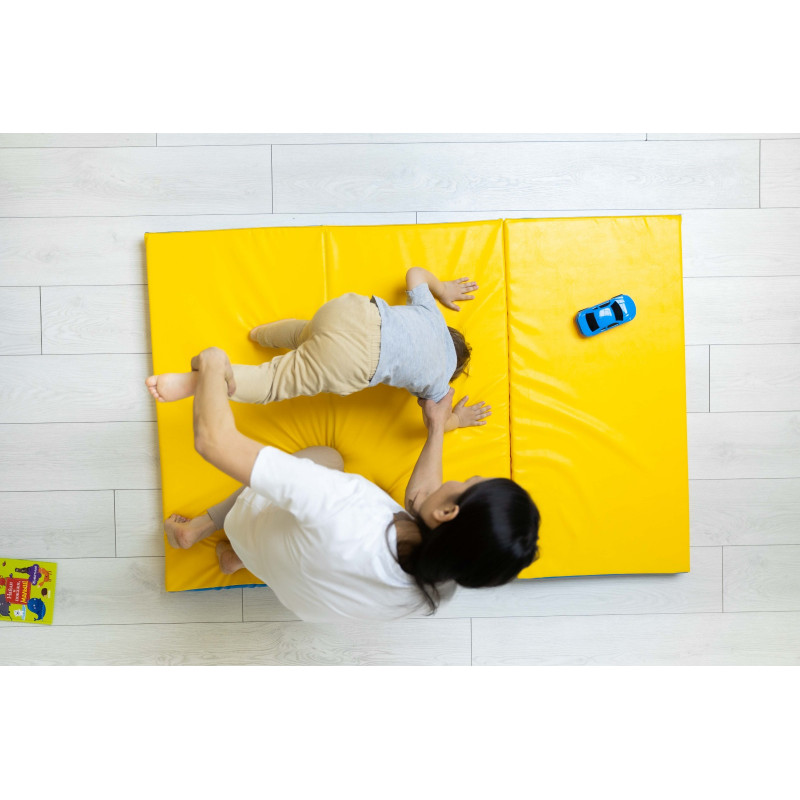 Gym mat foldable (Yellow) 1.5M