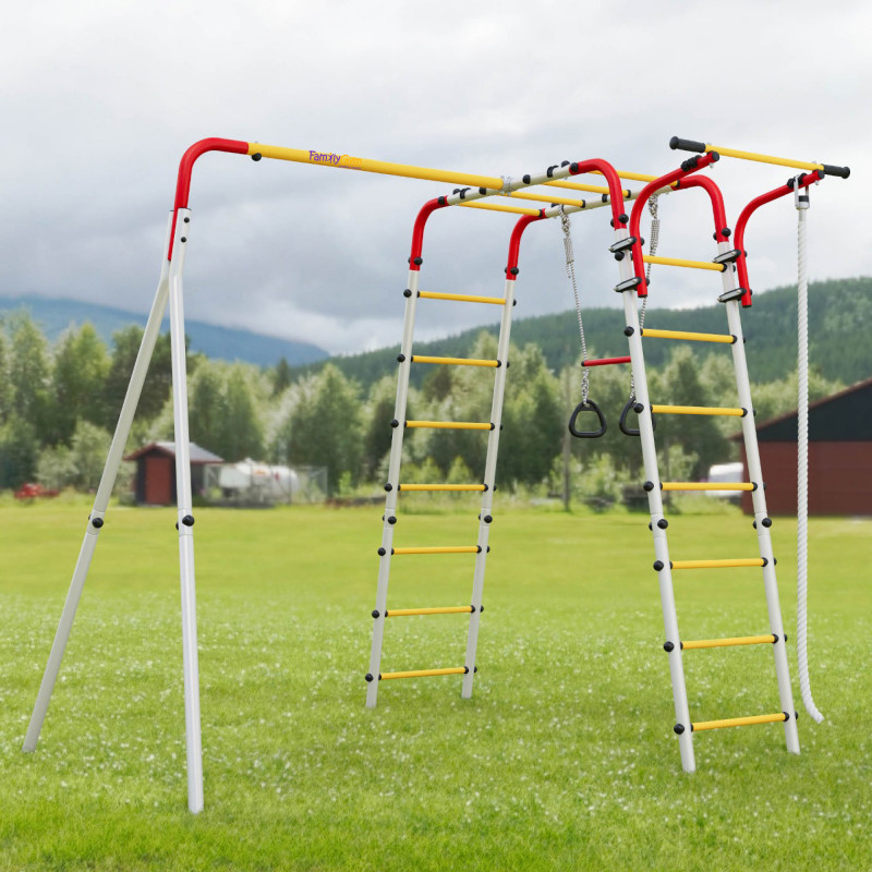 Playground Play Backyard (white, red, yellow)