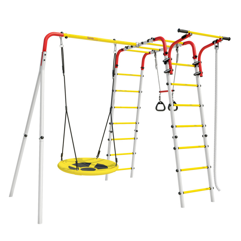 Playground Play Backyard (white, red, yellow)