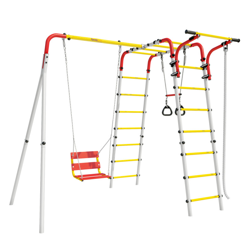 Playground Play Backyard (white, red, yellow)